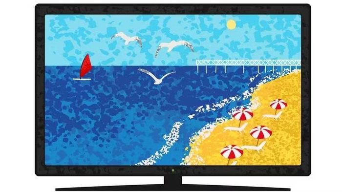Màn hình TV cũ có thể được sử dụng để trình chiếu ảnh cá nhân, những tác phẩm nghệ thuật yêu thích hoặc các khung cảnh thiên nhiên thư giãn