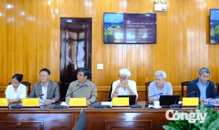 Các đại biểu tham gia buổi làm việc.