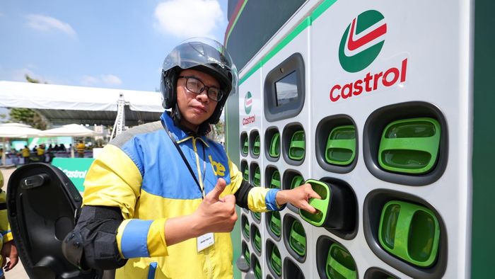 Be Group và Castrol Gogoro Mobility thí điểm hệ thống đổi pin cho xe máy điện tại TP.HCM. Ảnh: Nhi Trần