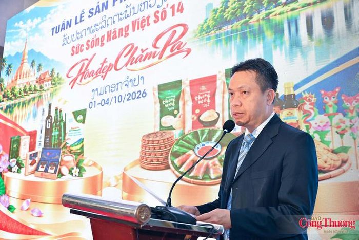 Thứ trưởng Bộ Công Thương Nguyễn Việt Sơn phát biểu khai mạc. Ảnh: Nam Nguyễn