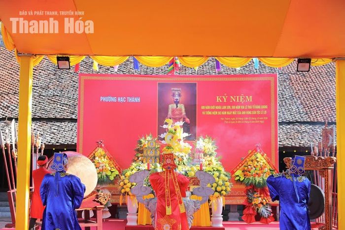 Nghi thức tế lễ tại buổi lễ.