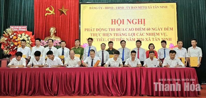 Các cơ quan, đơn vị ký cam kết thi đua