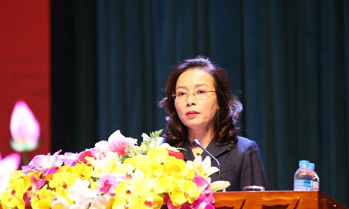Đồng chí Nguyễn Thị Hương phát biểu chỉ đạo.