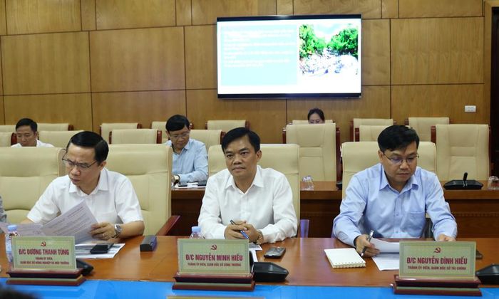  Đại diện các sở, ngành dự hội nghị. 