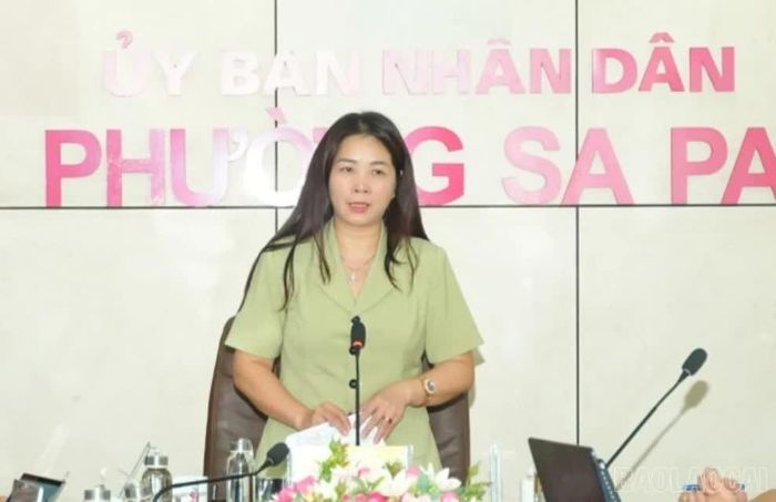 Đồng chí Nguyễn Thu Hương - Phó Giám đốc Sở Giáo dục và Đào tạo phát biểu tại buổi làm việc.