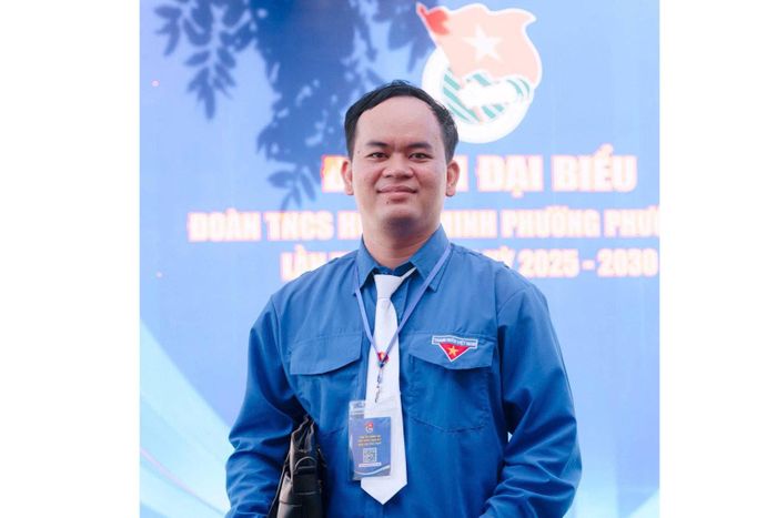 Anh Dương Nguyễn Quốc Huy - Bí thư Chi đoàn Tổ dân phố Cam Bình, phường Phước Hội