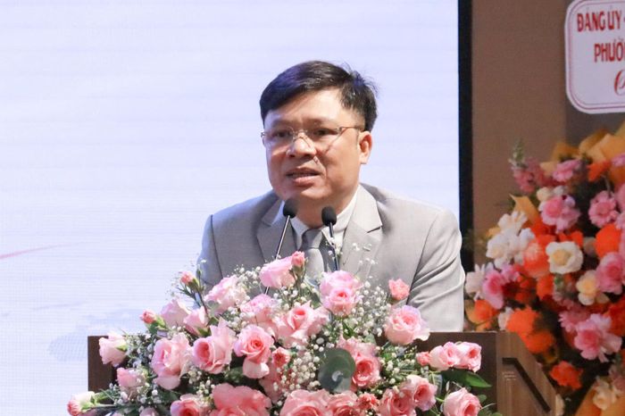 TS. Phạm Đình Trung, Hiệu trưởng Trường Đại học Yersin Đà Lạt phát biểu tại buổi lễ