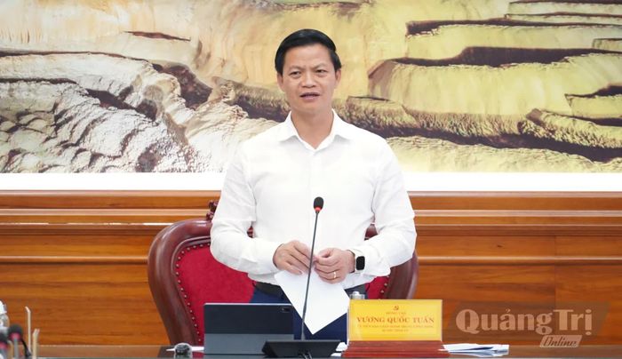 Đồng chí Vương Quốc Tuấn, Bí thư Tỉnh ủy yêu cầu lựa chọn những nhà đầu tư có năng lực - Ảnh: Q.V