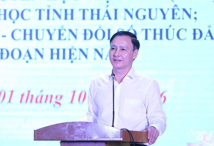 Đồng chí Vũ Duy Hoàng phát biểu tại chương trình.