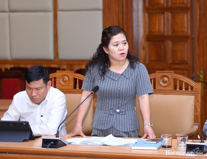 Đồng chí Lê Thị Thu Hương, Bí thư Đảng ủy xã Khe Tre.