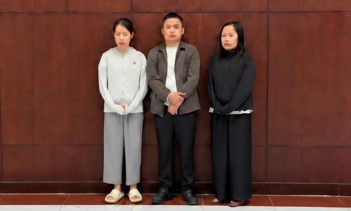 Các đối tượng lần lượt: Nguyễn Thị Thanh Hoa, Lê Hữu Hoàng, Đặng Thiên Hương.