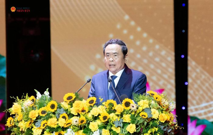 Chủ tịch Quốc hội Trần Thanh Mẫn phát biểu tại Lễ kỷ niệm