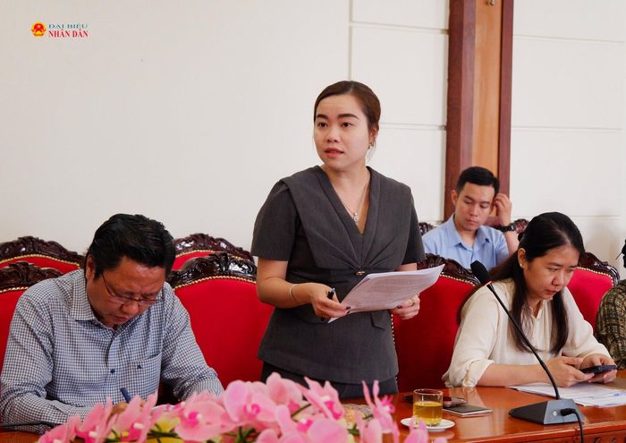Đại diện doanh nghiệp du lịch phát biểu. Ảnh: Hoa Lê
