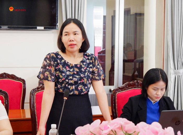 Đại diện Sở Du lịch TP. Hồ Chí Minh Lều Thị Út phát biểu. Ảnh: Hoa Lê