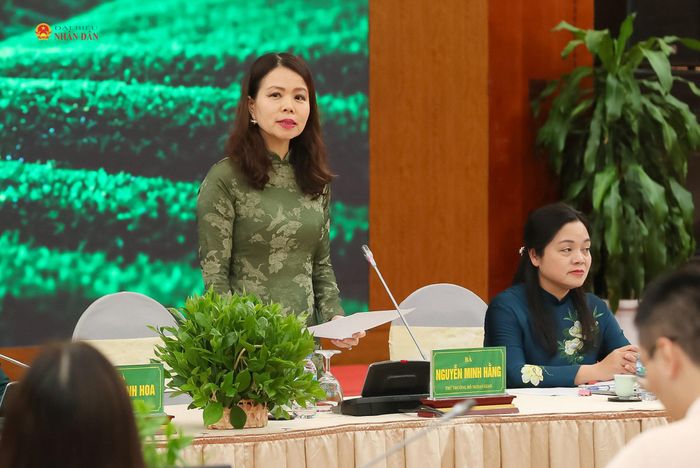 Thứ trưởng Bộ Ngoại giao Nguyễn Minh Hằng phát biểu. Ảnh: Phạm Thắng