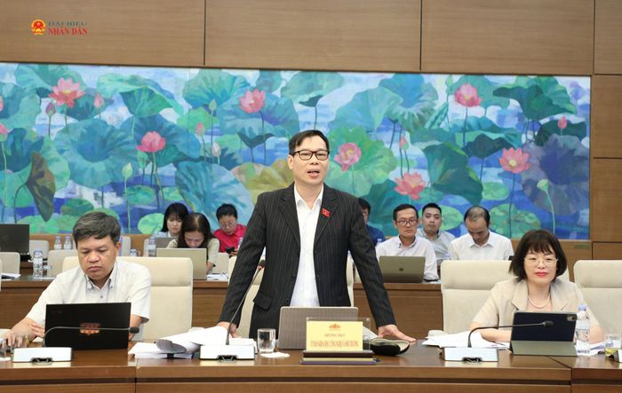 Phó Chủ nhiệm Ủy ban Khoa học, Công nghệ và Môi trường Đỗ Đức Hồng Hà phát biểu