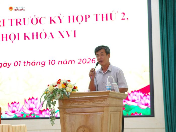 Lãnh đạo xã Diên Điền trả lời các ý kiến, kiến nghị của cử tri