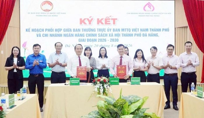 Chi nhánh phối hợp cùng Ủy ban MTTQ Việt Nam TP. Đà Nẵng sơ kết 4 năm thực hiện chương trình phối hợp và xây dựng kế hoạch giai đoạn 2026 - 2030 (Ảnh: PV).