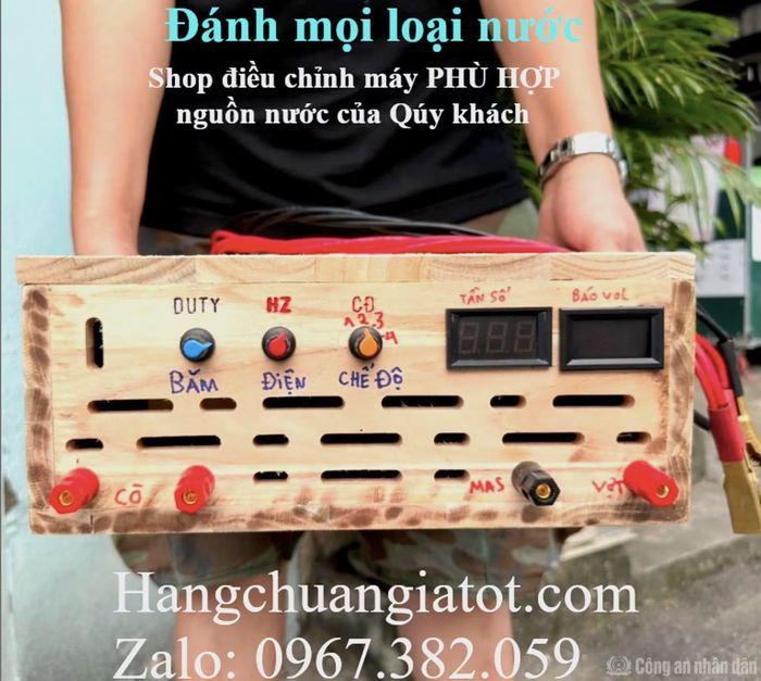  Bộ kích điện được một tài khoản trên ứng dụng YouTube giới thiệu với nhiều chế độ đánh cá. Ảnh chụp màn hình 