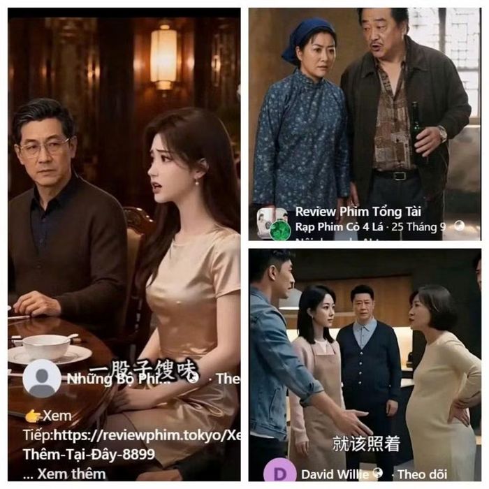 Hàng loạt phim ngắn do AI tạo có nội dung tiêu cực đang xuất hiện dày đặc trên các nền tảng mạng xã hội (Ảnh chụp màn hình)