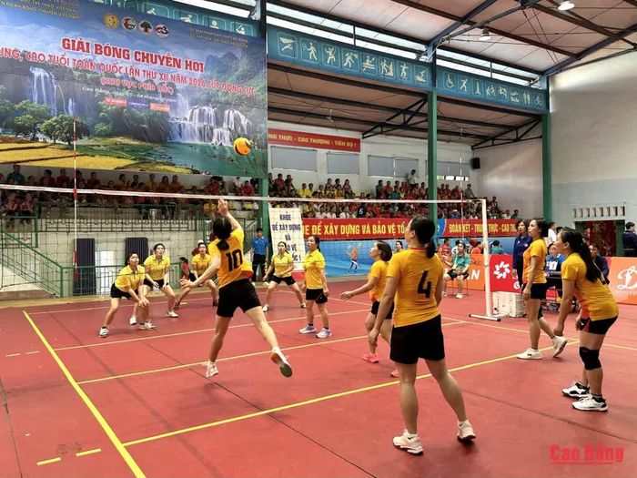 Trận thi đấu giữa đội Sở Văn hóa,Thể thao và Du lịch Cao Bằng và Công ty Quảng cáo Ba Bể.