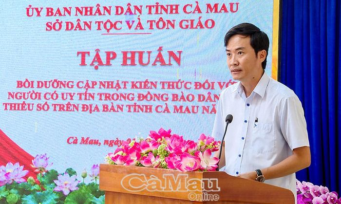 Phó giám đốc Sở Tôn giáo và Dân tộc Lương Văn Pho 