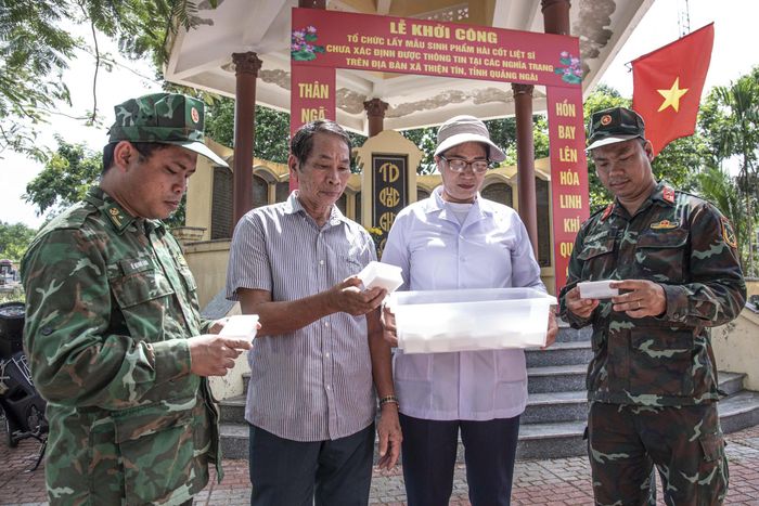 Khai quật và xác định danh tính Liệt sĩ tại xã Thiện Tín, tỉnh Quảng Ngãi