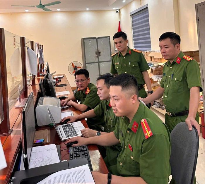 Kiểm tra công tác làm sạch dữ liệu đất đai tại Công an cấp xã tỉnh Thái Nguyên