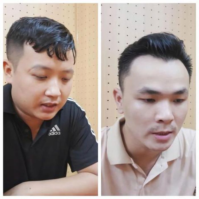 Từ trái qua: Đặng Hùng Vương và Đặng Hoàng Lợi