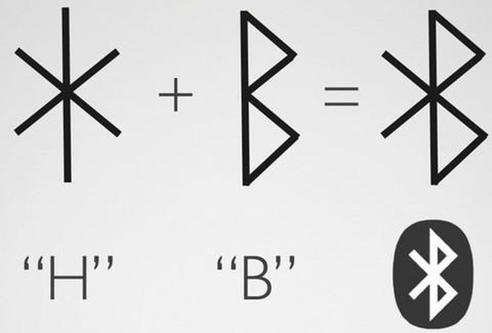 Logo của Bluetooth là sự kết hợp hai chữ cái đầu trong tên của vua Harald Blatand