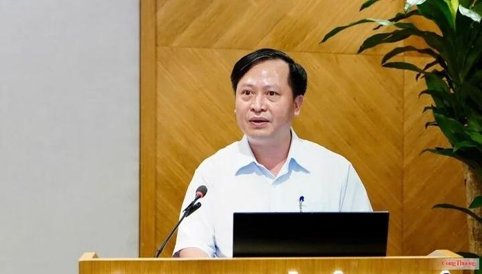 Ông Nguyễn Mai Dương - Cục trưởng Cục Đổi mới sáng tạo phát biểu. Ảnh: Báo Công thương