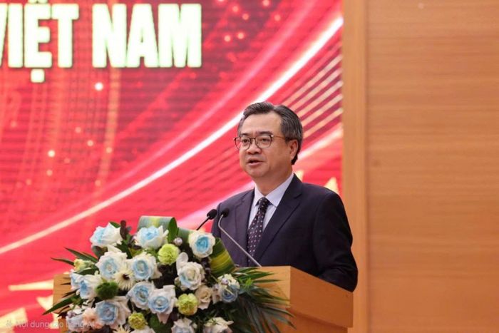 Trưởng Ban Chính sách, chiến lược Trung ương Nguyễn Thanh Nghị phát biểu tại chương trình.