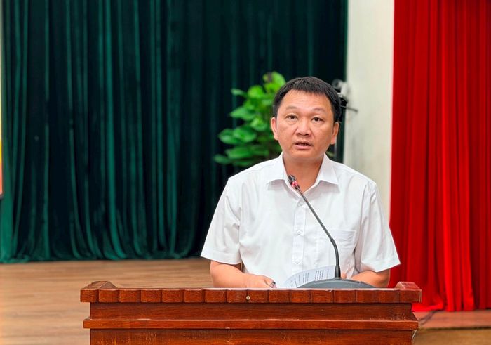 Phó Chủ tịch UBND xã Phúc Thịnh Nguyễn Văn Minh. Ảnh: Thanh Hà