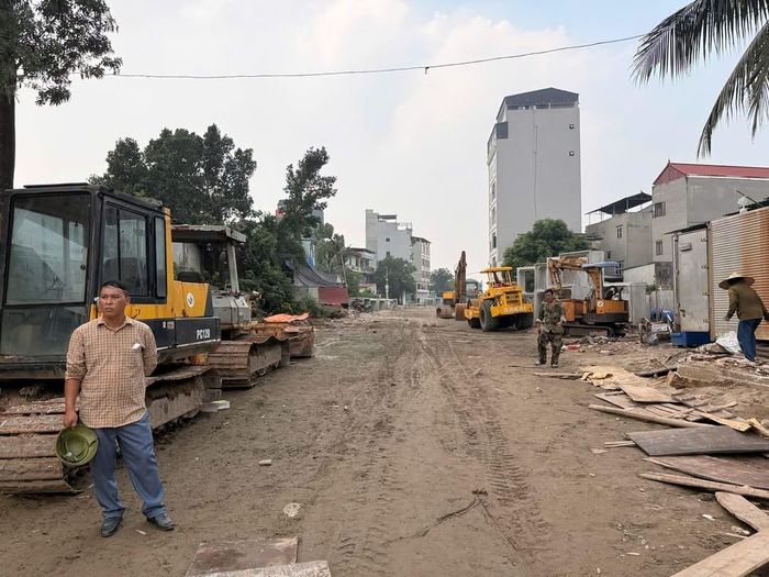 Các dự án trên địa bàn xã Đại Thanh đang được đẩy nhanh tiến độ. Ảnh: PV