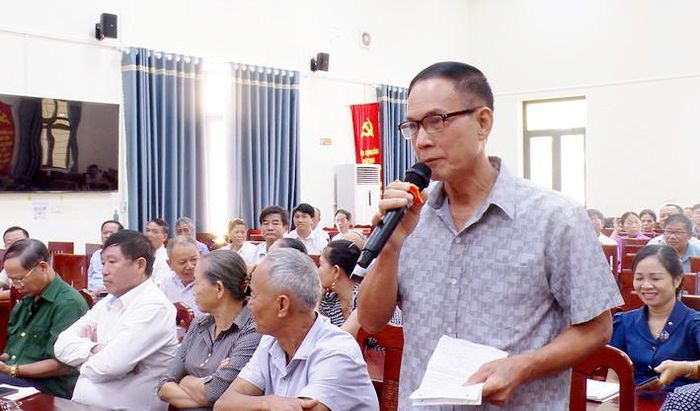 Đại biểu phát biểu ý kiến tại hội nghị. Ảnh: PV