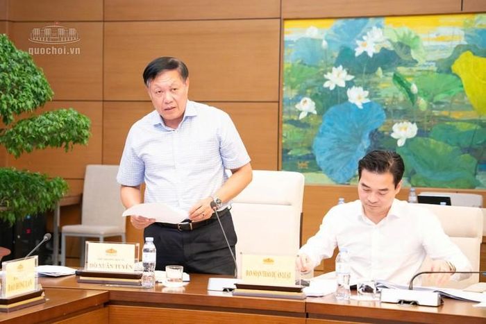 Thứ trưởng Bộ Y tế Đỗ Xuân Tuyên. Ảnh: Media Quốc hội