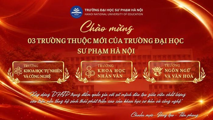3 Trường trực thuộc mới của Trường Đại học Sư phạm Hà Nội. (Ảnh: HNUE)