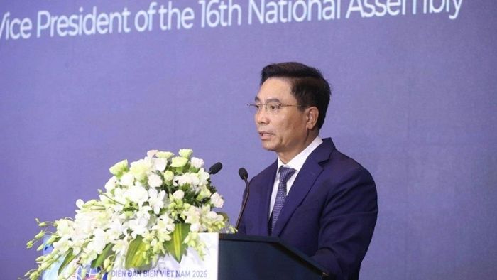 Phó Chủ tịch Quốc hội Nguyễn Doãn Anh phát biểu khai mạc Diễn đàn biển Việt Nam 2026. Ảnh: TTXVN.