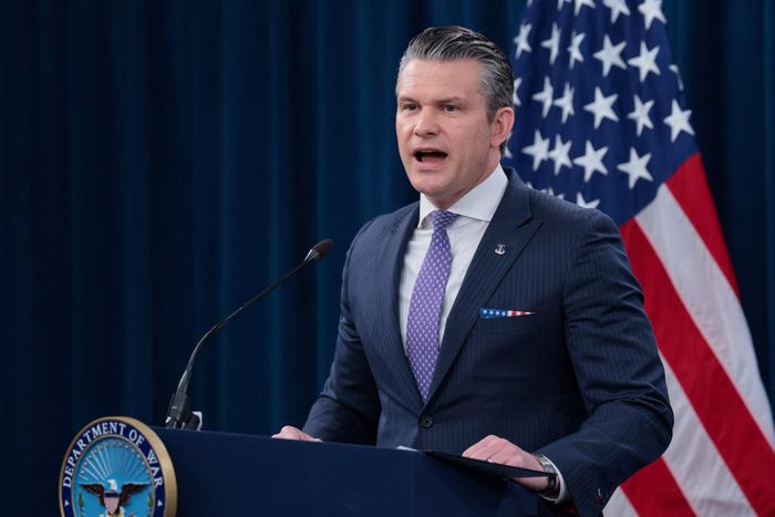 Bộ trưởng Chiến tranh Mỹ Pete Hegseth cho biết Project Meridian sẽ tập hợp các lãnh đạo cấp cao và giới công nghệ để nghiên cứu cách thức chiến tranh có thể thay đổi trong tương lai. Ảnh: Reuters.