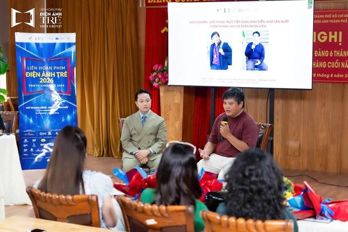 Workshop cùng đạo diễn, nhà sản xuất Trần Thanh Huy và đạo diễn, nhà sản xuất Trần Nhân Kiên trong khuôn khổ Liên hoan phim Điện ảnh Trẻ 2026