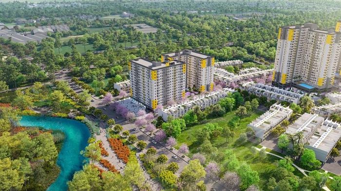 Phối cảnh phân khu nhà ở xã hội dự án Bcons City Life tại phường Tân Uyên, TPHCM (Bình Dương cũ)
