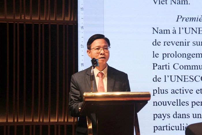 Thứ trưởng Bộ Ngoại giao Ngô Lê Văn phát biểu