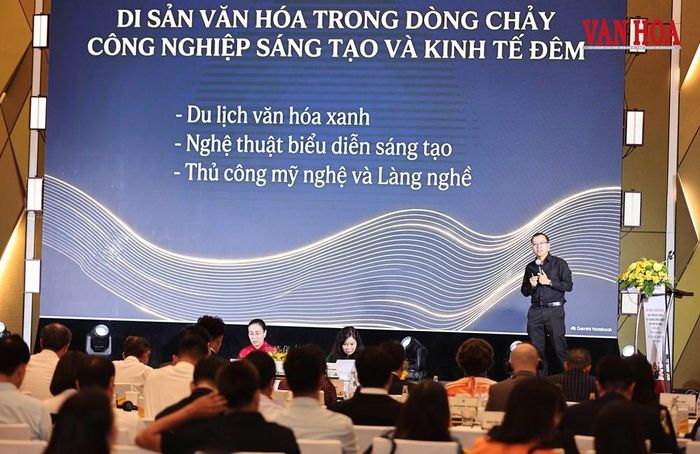 ThS Nguyễn Xuân Hà, Công ty CP Gami Hội An trình bày tham luận tại hội nghị