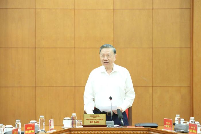 Đồng chí Tổng Bí thư, Chủ tịch nước Tô Lâm phát biểu chỉ đạo tại cuộc làm việc.