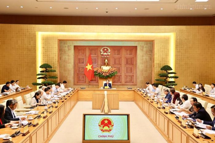 Phó Thủ tướng nhấn mạnh một số quan điểm của lãnh đạo Chính phủ đối với vấn đề xã hội hóa trong lĩnh vực giáo dục và đào tạo - Ảnh: chinhphu.vn/Thu Sa