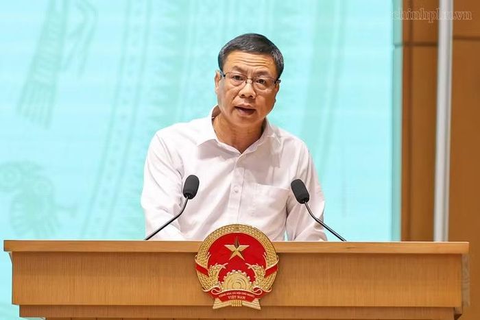 Thứ trưởng Khoa học và Công nghệ Lê Xuân Định phát biểu tại phiên họp. (Ảnh: chinhphu.vn)