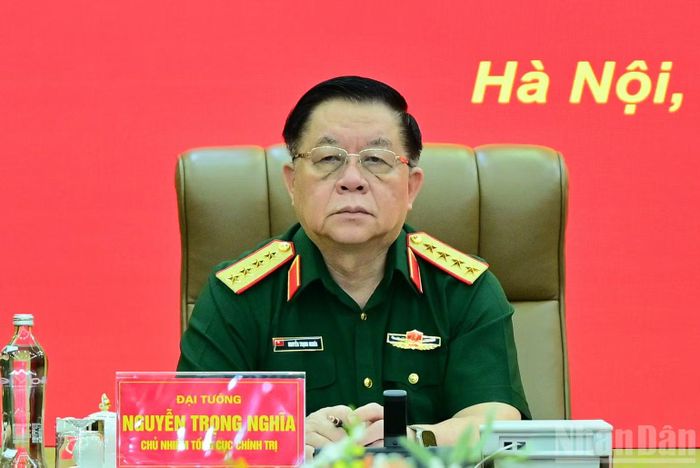 Đại tướng Nguyễn Trọng Nghĩa chủ trì hội nghị.