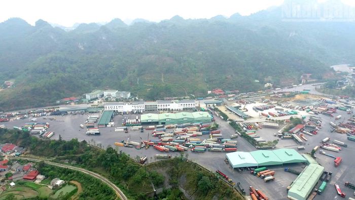 Khu vực Cửa khẩu quốc tế Hữu Nghị. (Ảnh: XUÂN CƯƠNG)