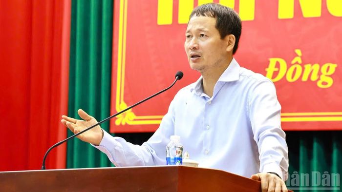 Bí thư Thành ủy Đồng Nai Vũ Hồng Văn phát biểu chỉ đạo.