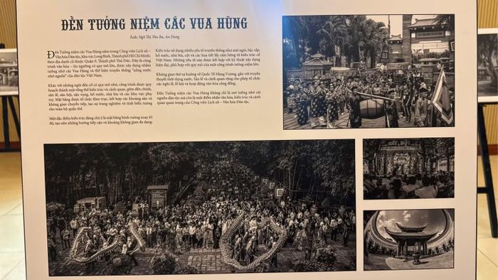 Một tác phẩm trưng bày tại triển lãm. (Ảnh: HOÀNG KIM)